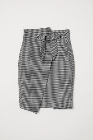 Pencil skirt grau Hahnentritt